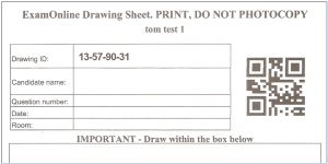 ExamOnline drawing sheet